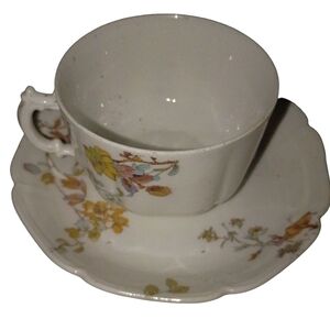 Floral Teacup and Saucer